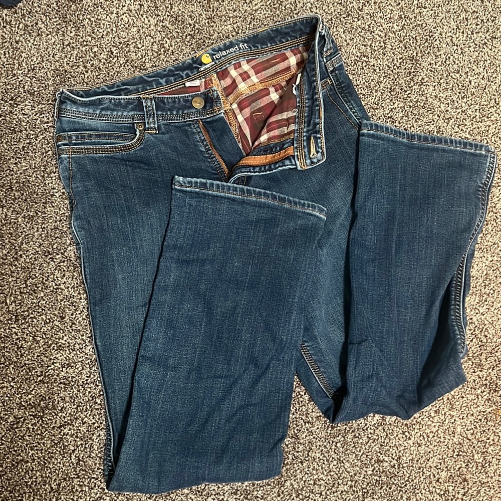 Carhartt Women’s flannel lined jeans